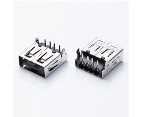 USB A Type Female Conn90°