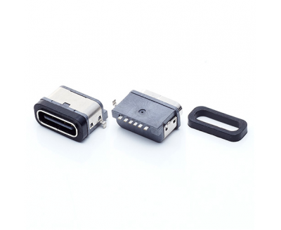 WATERPROOF USB TYPE C Female Conn 90°